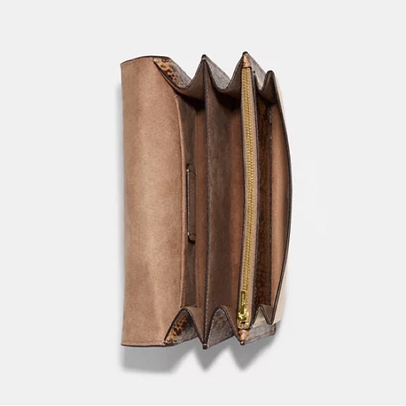 Coach Klare Crossbody Bag • (Colorblock: Tan/Snake print/cream) • (Gently Used) - Picture 11 of 13